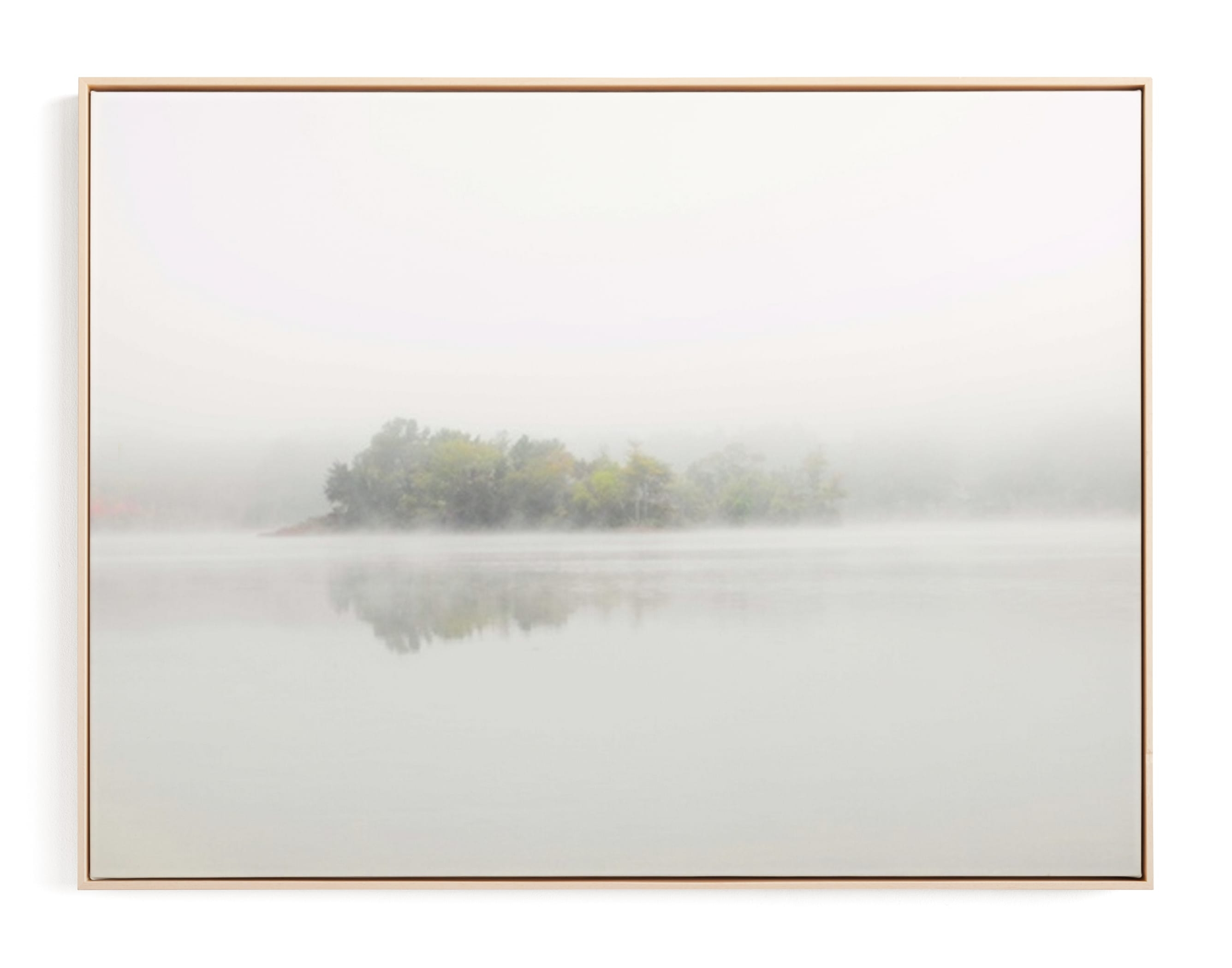 The Island - Natural Raw Wood Canvas Frame - 40x30 - Image 0