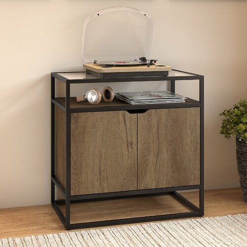 Alcantar Record Player Stand Audio Cabinet - Image 0