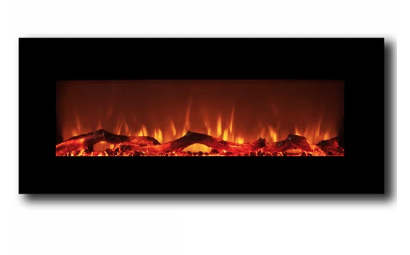 Krish Wall Mounted Electric Fireplace - Image 0