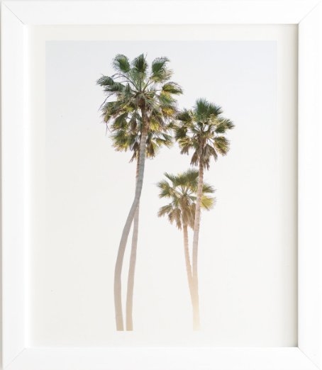 CALIFORNIA PALMS White Framed Wall Art - Image 0