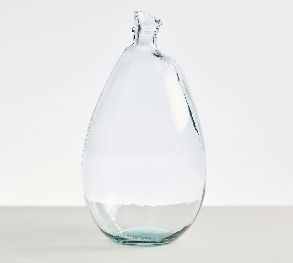 Aurora Recycled Glass Vase, Tall, Clear - Image 0