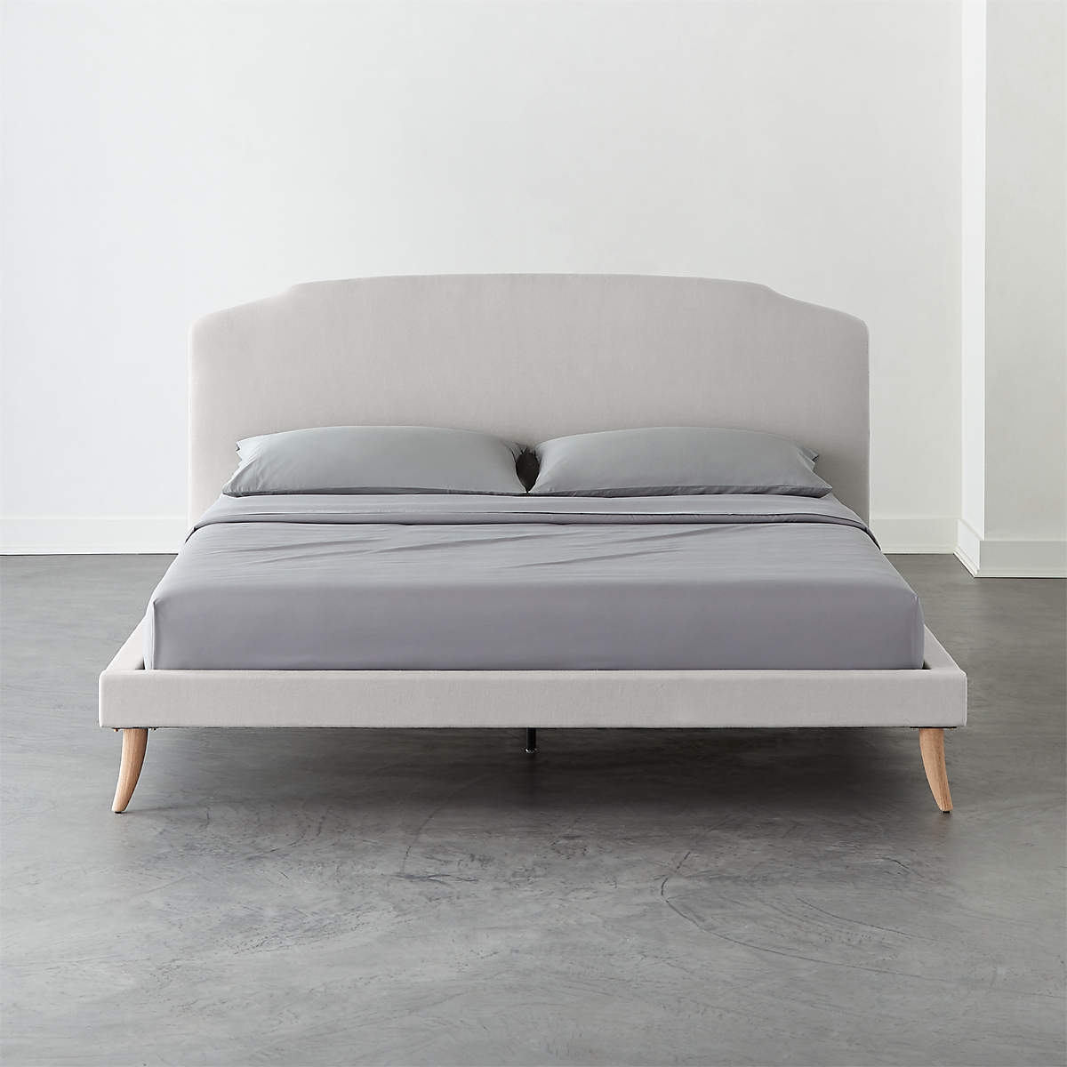 EDO GREY LINEN KING BED - Image 0