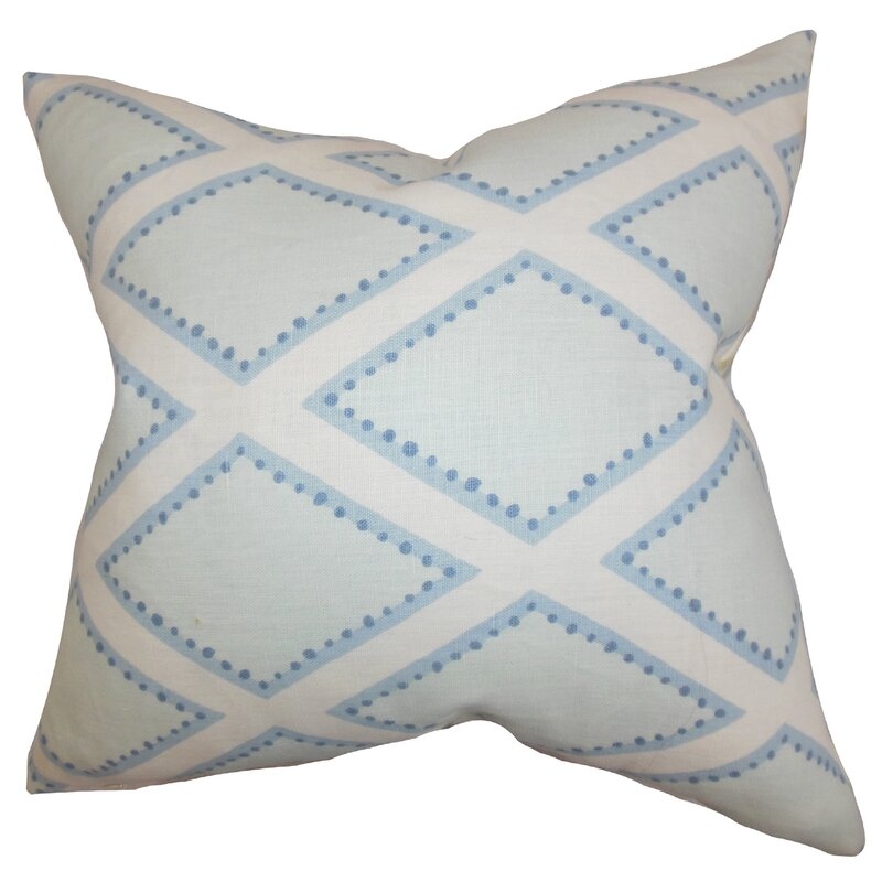 Alaric Geometric Cotton Throw Pillow - Image 0