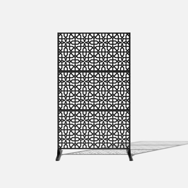 6.5 ft. H x 4 ft. W Screen Series Metal Fence Panel - Image 1