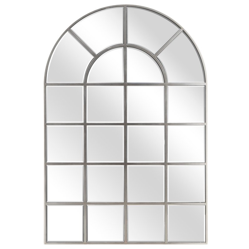 McKenney Arch Window Pane Wall Mirror - Image 0