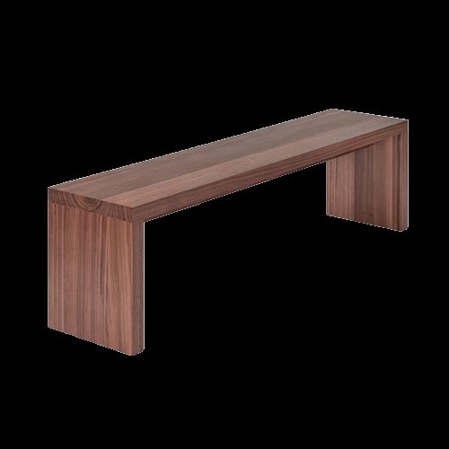 Gus* Modern Plank Wooden Bench Color: Walnut - Image 0