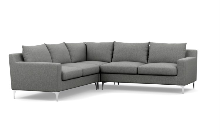 SLOAN Corner Sectional Sofa -  97" - Plow - Cross Weave - Image 1