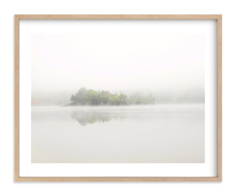 The Island - 20"x16", Natural Raw Wood Frame - Image 0