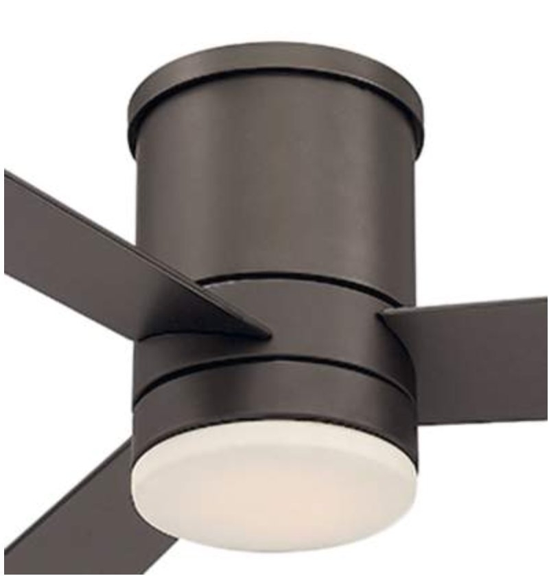 52" Modern Forms Axis Bronze Hugger Wet LED Ceiling Fan - Style # 59H47 - Image 2