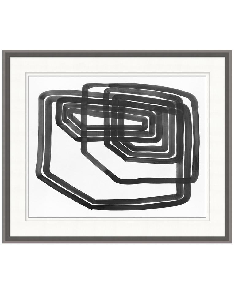 LINED ABSTRACT 4 Framed Art - Image 0