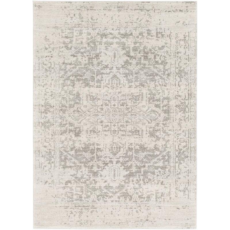 Hillsby Oriental Charcoal/Light Gray/Beige Area Rug - Image 1