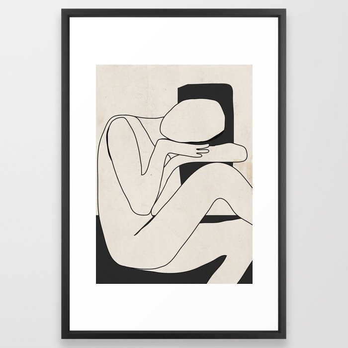 Abstract Art 15, Framed Art Print, Black Frame, 24" x 36" - Image 0