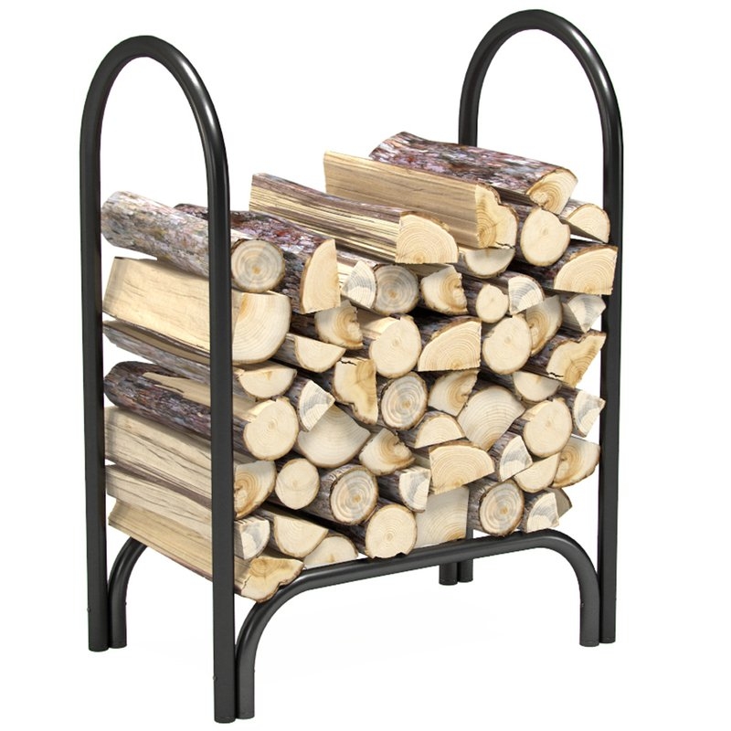 Indoor/Outdoor Firewood Shelter Log Rack - Image 3