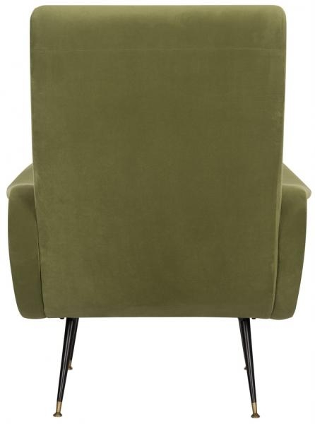 Elicia Velvet Retro Mid Centry Accent Chair - Hunter Green - Arlo Home - Image 7