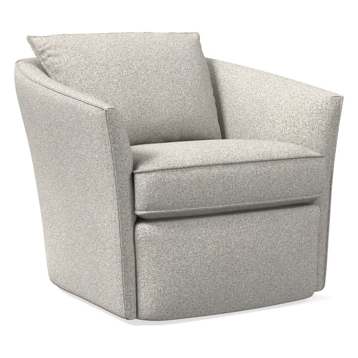 Duffield Swivel Chair, Poly, Chenille Tweed, Irongate, Concealed Supports - Image 7