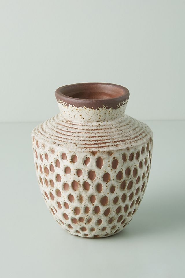Julieta Vase By Anthropologie in White Size M - Image 0
