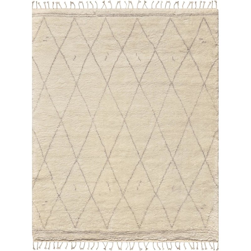 Moroccan Style Hand-Knotted Silk/Wool Area Rug - Image 0