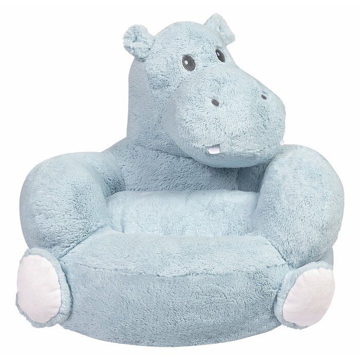 Marlie Children's Plush Hippo Character Novelty Chair - Image 0