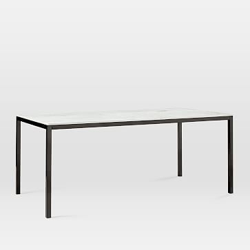 Frame 60" Dining Table, Marble, Antique Bronze - Image 5