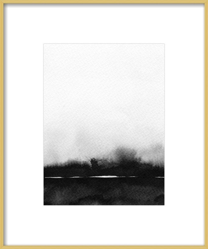 Abstract Landscape No. 1 with Gold Frame - Image 0