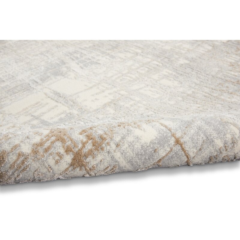 Abstract Taupe Area Rug - Image 2