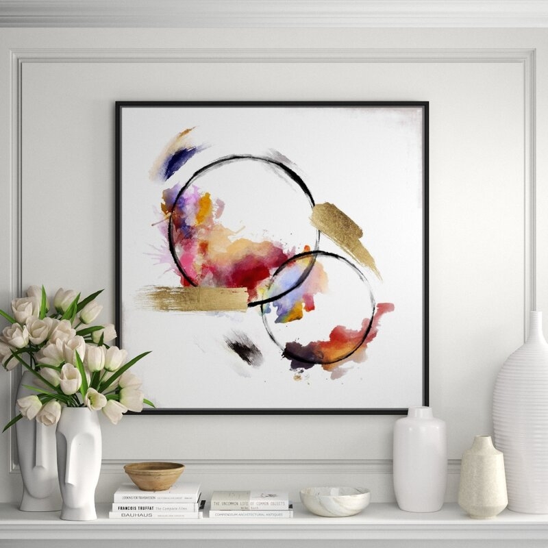 JBass Grand Gallery Collection Abstract Circles III - Painting on Canvas - Image 1
