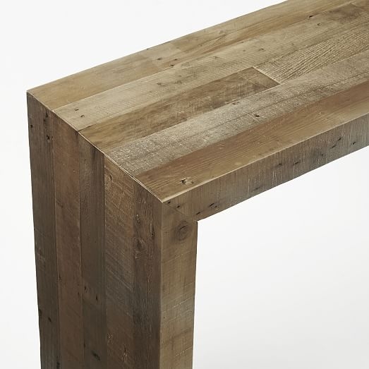 Emmerson Reclaimed Wood Console - stone gray. - Image 4