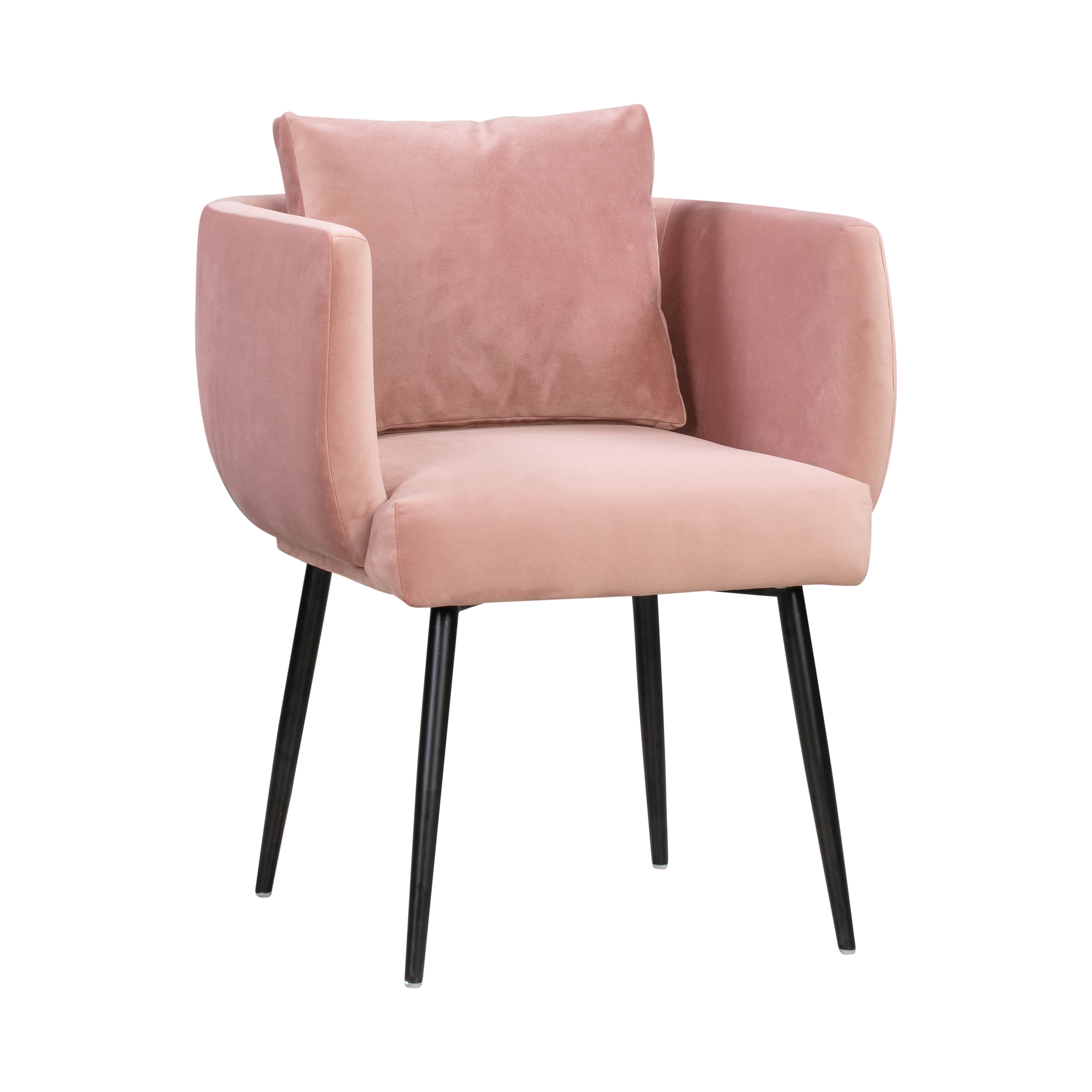 Alicia Blush Velvet Chair - Image 0