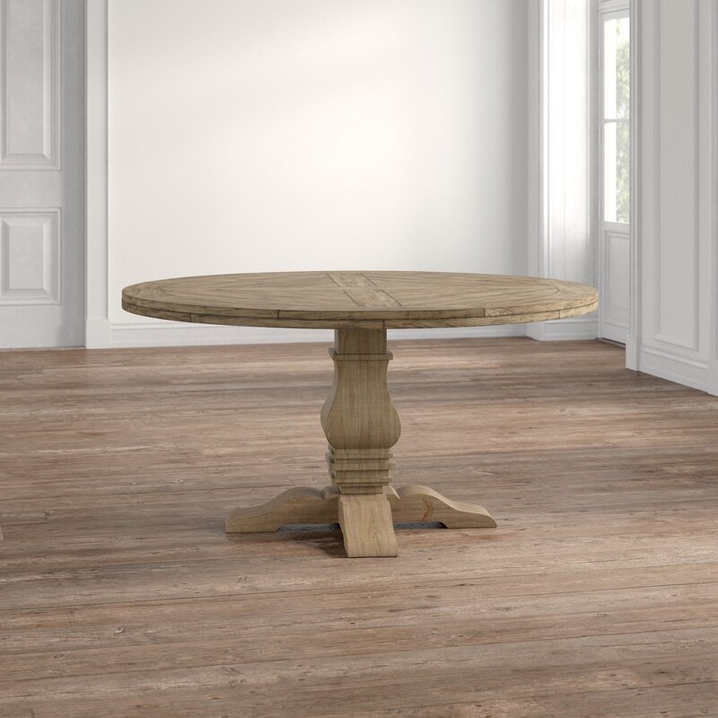 Cheatham 59.75'' Pine Solid Wood Pedestal Dining Table - Image 0