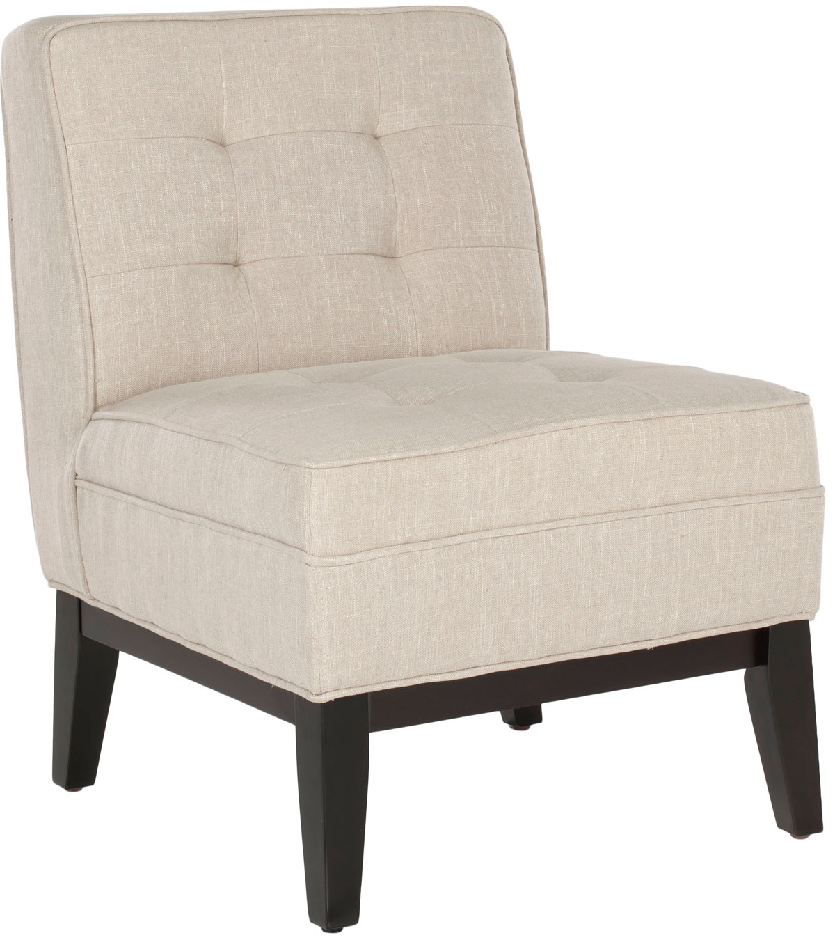 Angel Tufted Armless Club Chair - Off White - Arlo Home - Image 2