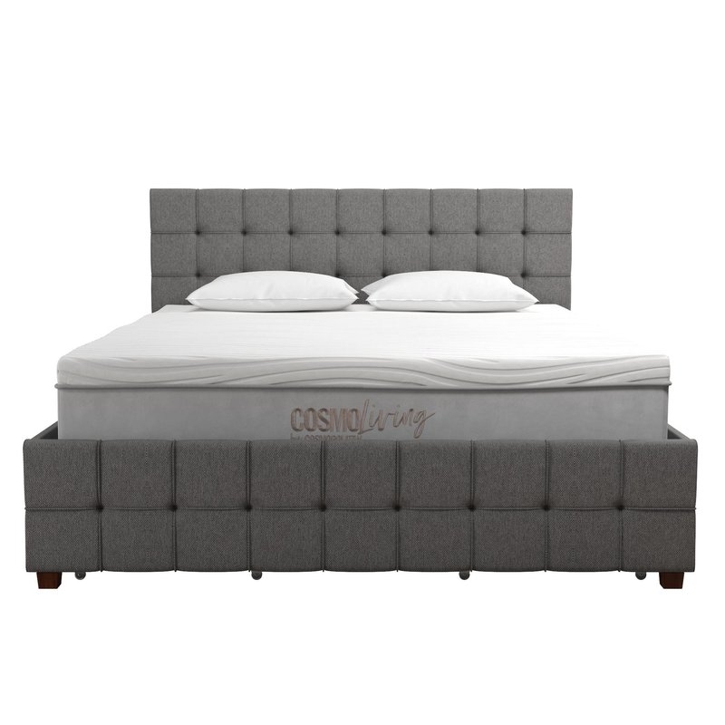 Elizabeth Upholstered Platform Bed with Storage - Full - Image 0