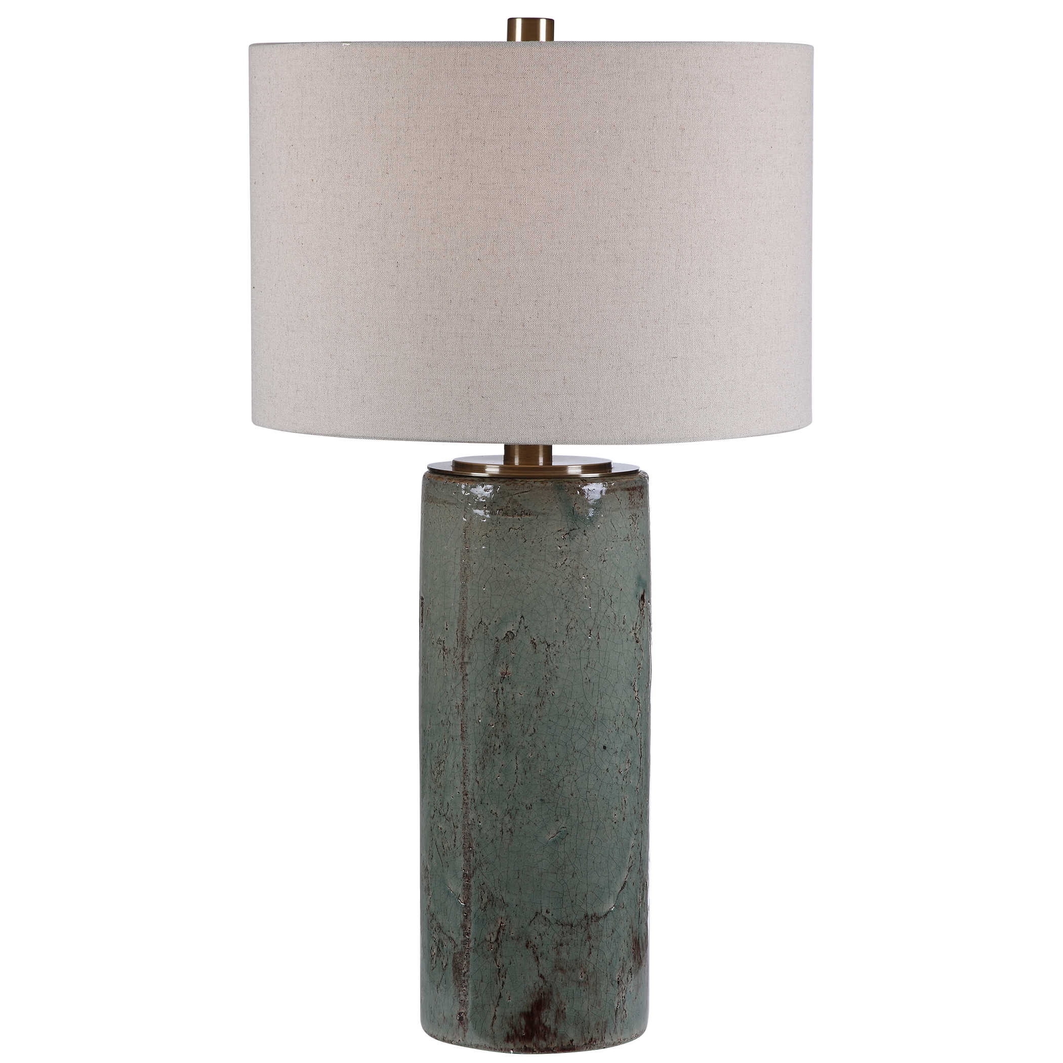 Callais Crackled Aqua Table Lamp - Image 5