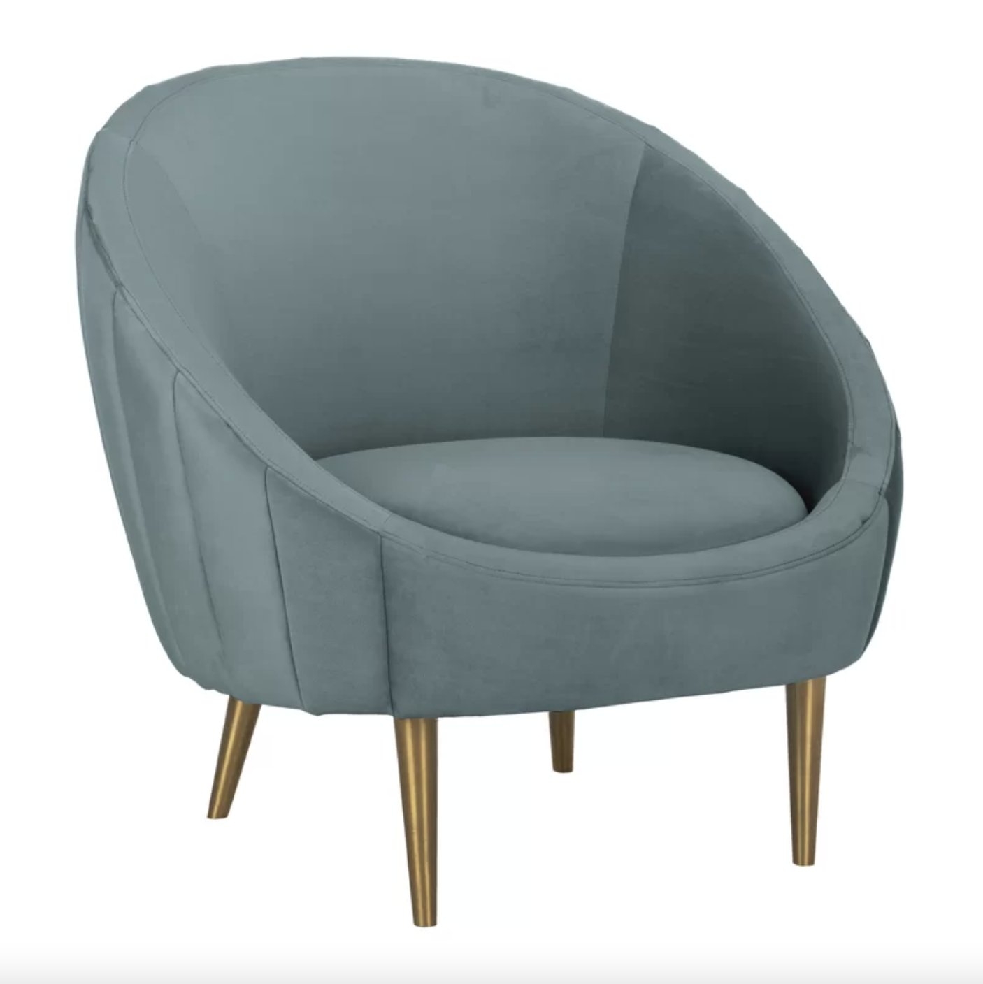Safavieh Couture Razia Tufted Barrel Chair Upholstery: Seafoam - Image 0