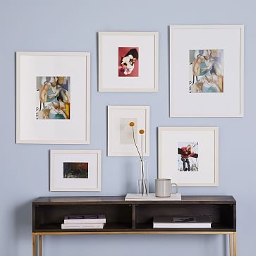 Gallery Frames, White, Set of 6 - Image 0