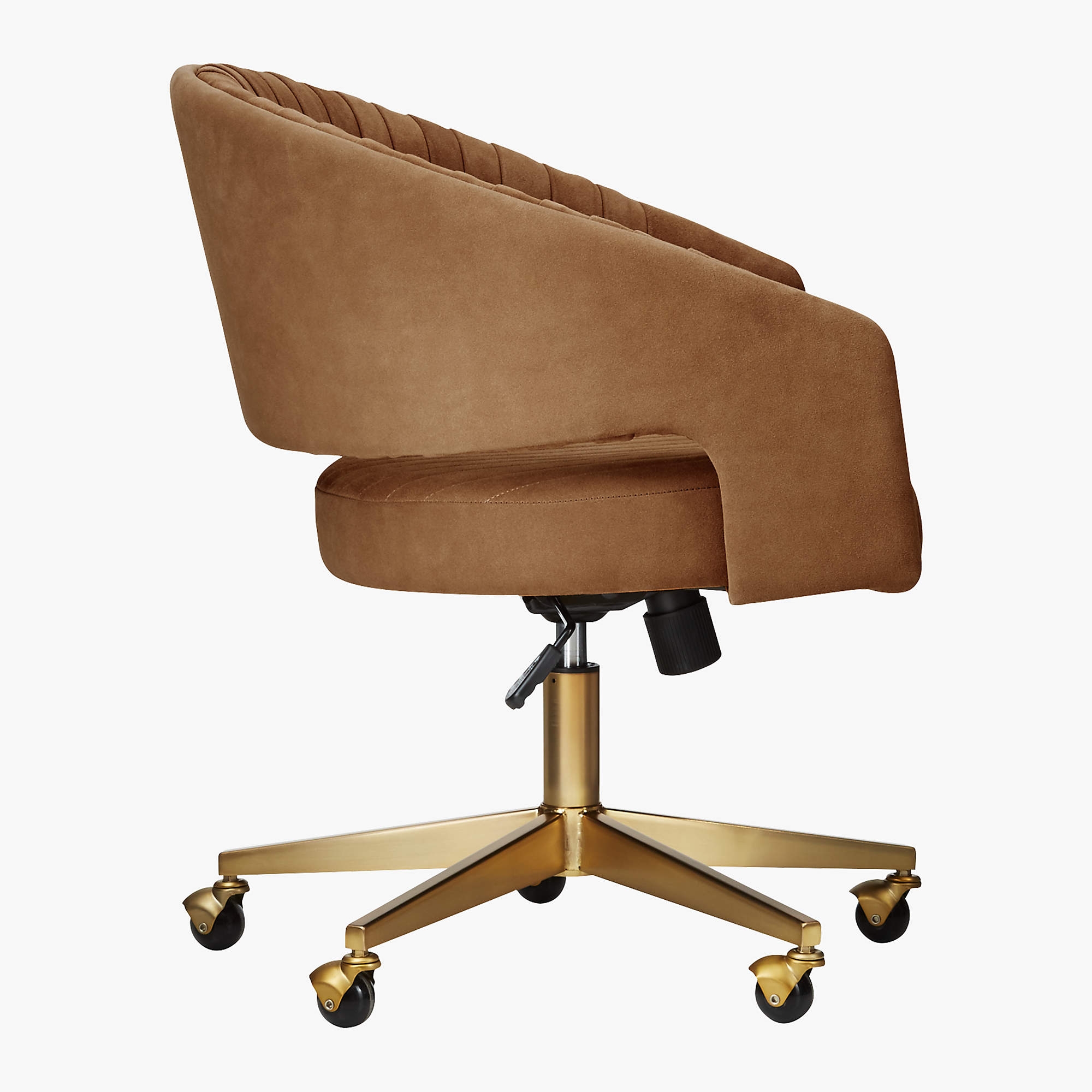 Channel Suede Office Chair - Image 1