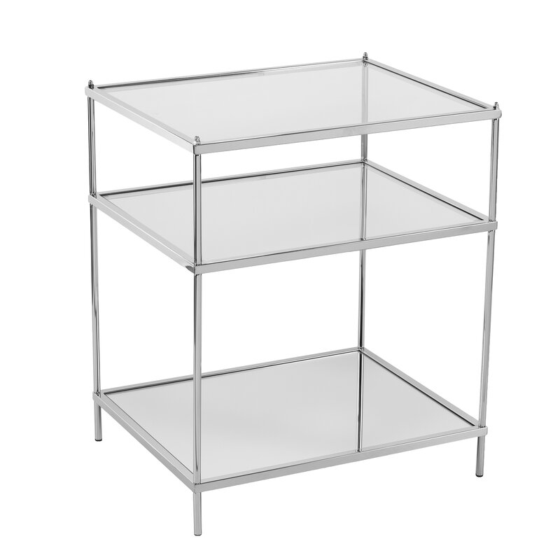 Janelle Glass Top End Table - Image 1