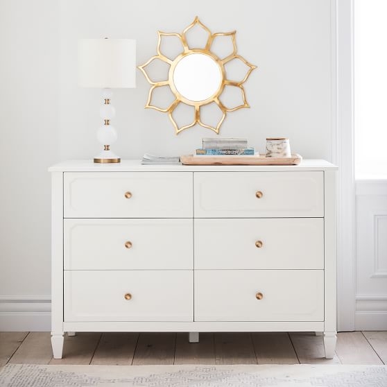 Auburn Wide Dresser, Simply White - Image 1