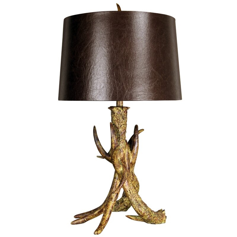 Tincup Faux Antler 32" Table Lamp - Image 0