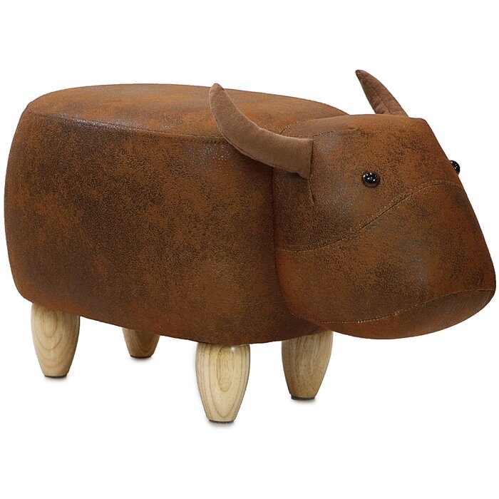 Critter Sitters Cow Ottoman - Image 1