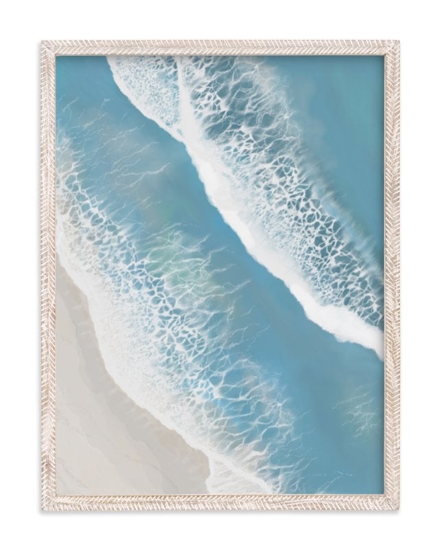 Foam From Above, Framed Art Print - Image 0