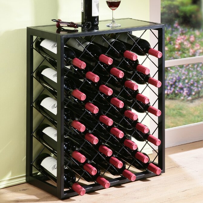 Fulford 32 Bottle Floor Wine Bottle Rack - Image 1