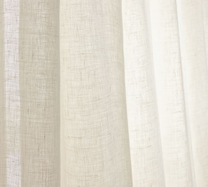 Emery Sheer Curtain, 50 x 84", Ivory - Image 2