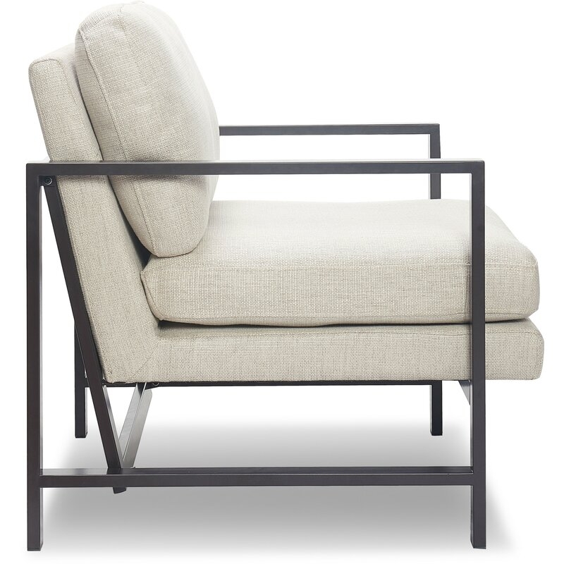 Russell Metal Frame Armchair - Image 2