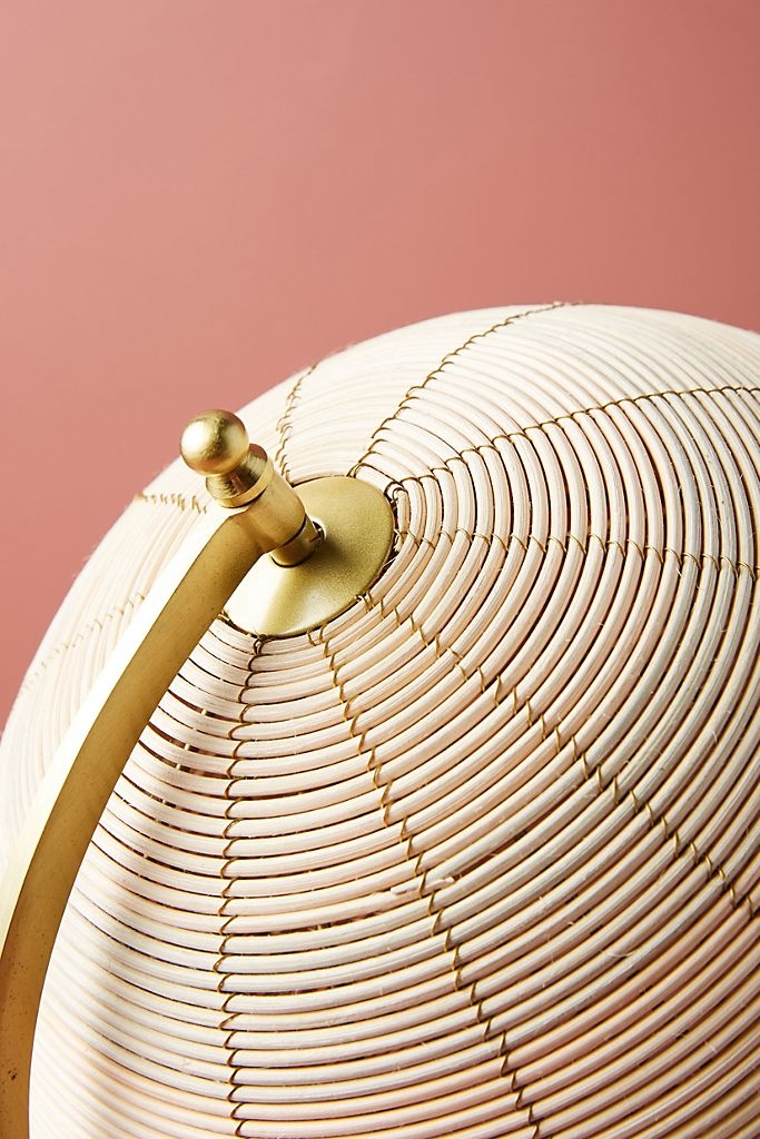 Rattan Globe Decorative Object - Small - Image 2