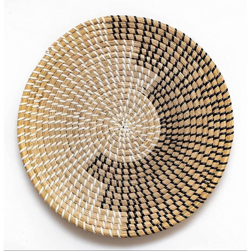 Rattan Wall Basket Decor - Image 0