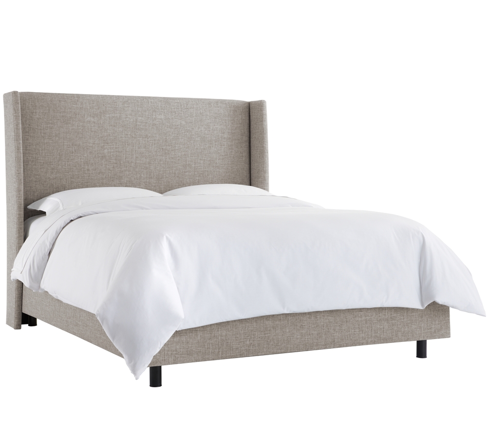 Adara Linen Bed, Queen, Zuma Gray - Image 0