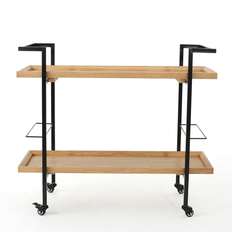 Emer Wooden Bar Cart - Image 2