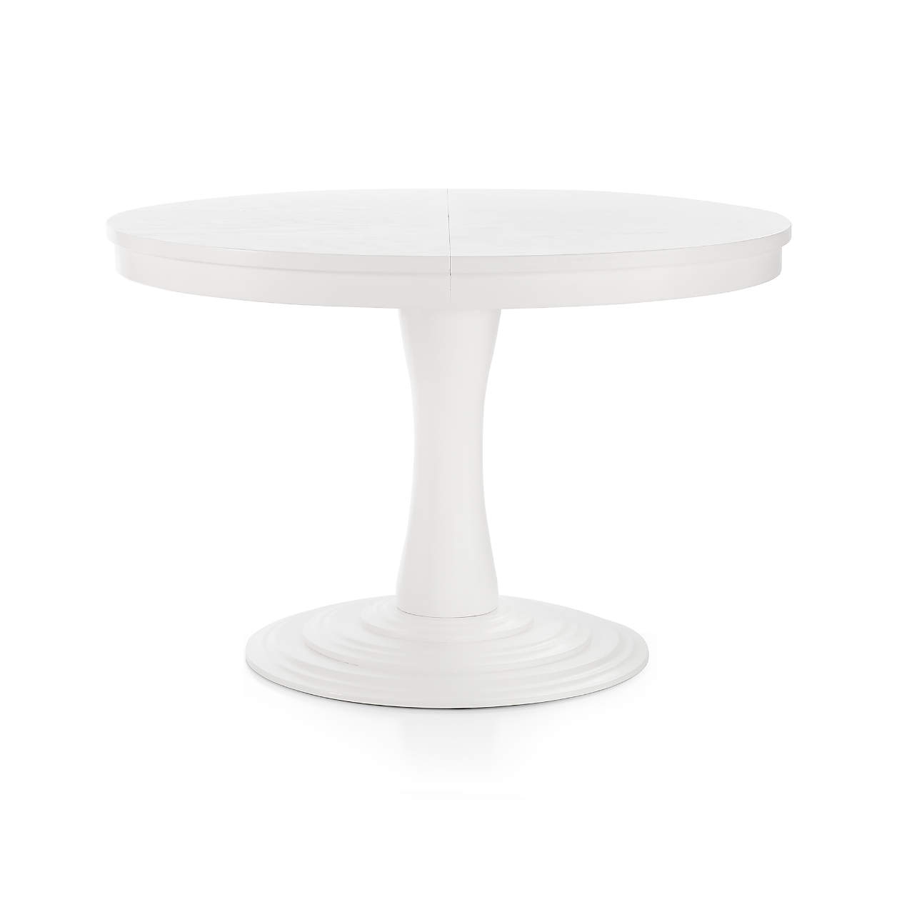 Aniston White 45" Round Extension Dining Table - Image 5