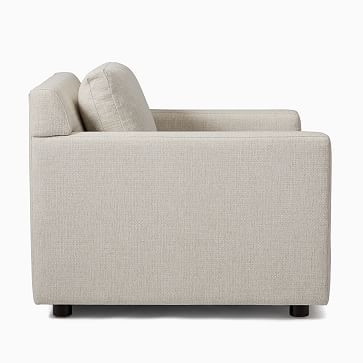 Marin Armchair, Down, Performance Basket Slub, Feather Grey, Concealed Support - Image 3