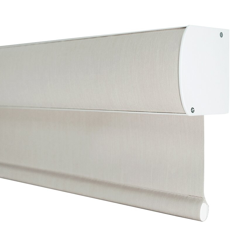 Champagne Free Stop Cordless Room Darkening Roller Shade - Image 1